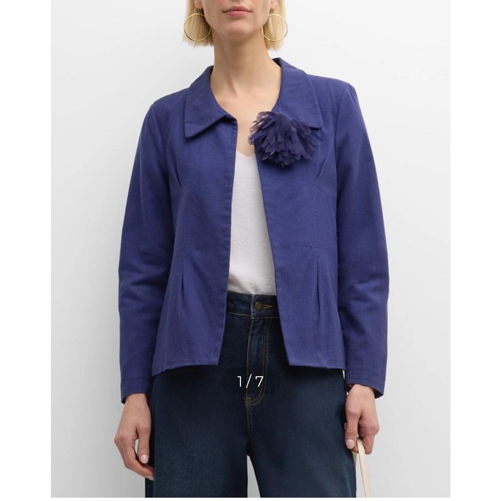 Frances Valentine Elle Open-Front Blazer size L